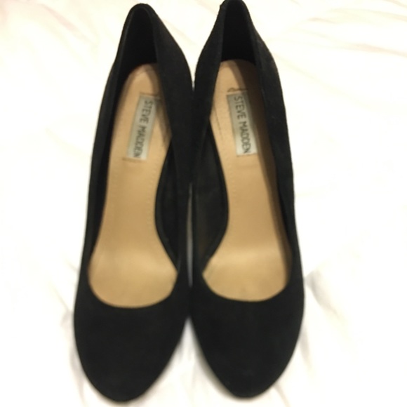 Steve Madden black suede pumps - Picture 2 of 4
